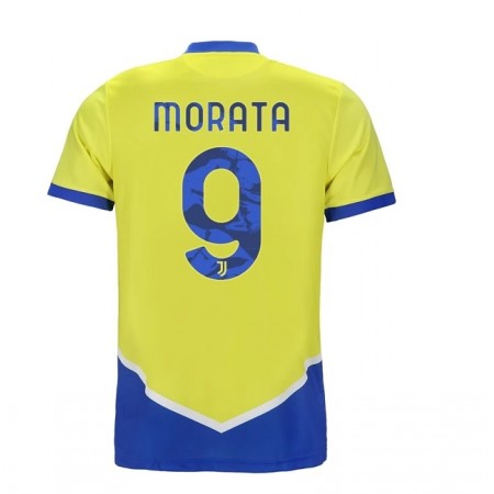 Fußballtrikots Juventus Alvaro Morata 9 2021-2022 Kurzarm Ausweichtrikot kaufen